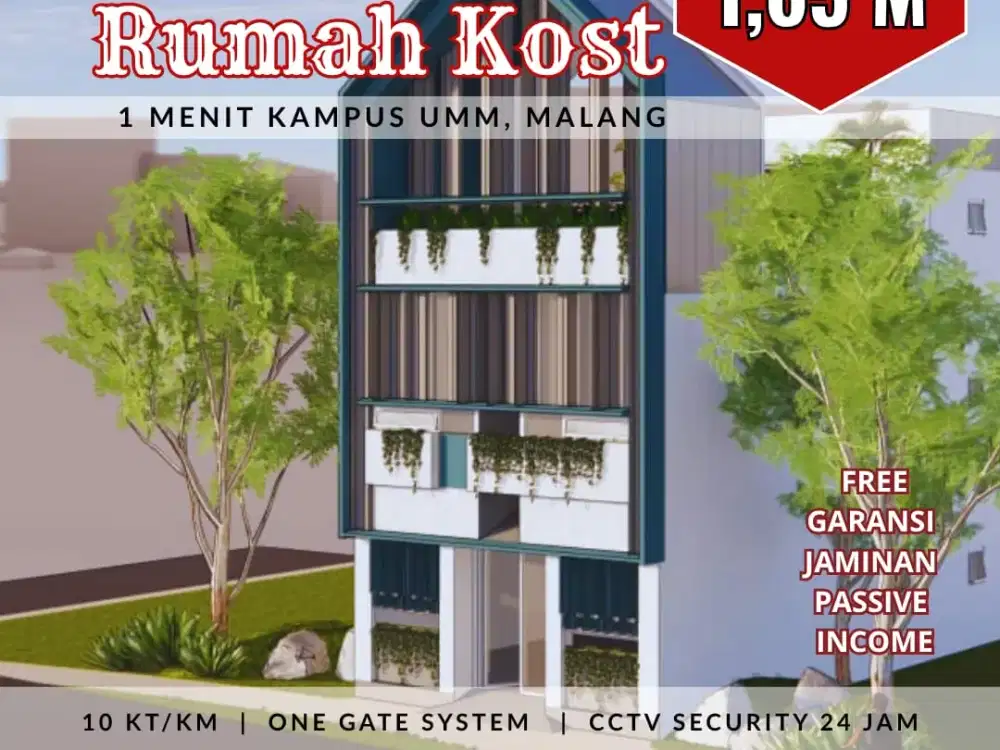 Kos Belakang UMM Siap Huni – Investasi Passive Income!