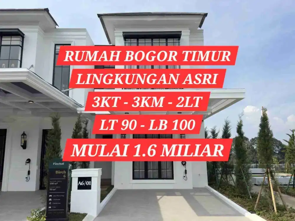RUMAH DIJUAL DI BOGOR TIMUR KATULAMPA