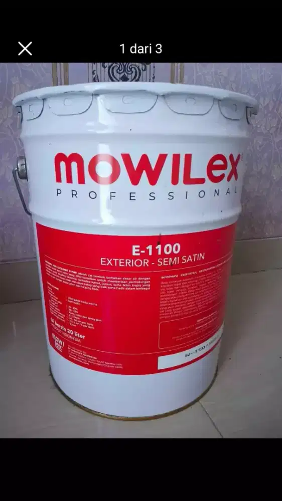 JUAL BTH MURAH 1 KALENG BSR CAT RUMAH 20 LITER KONDISI MSH BRU&MSH BGS