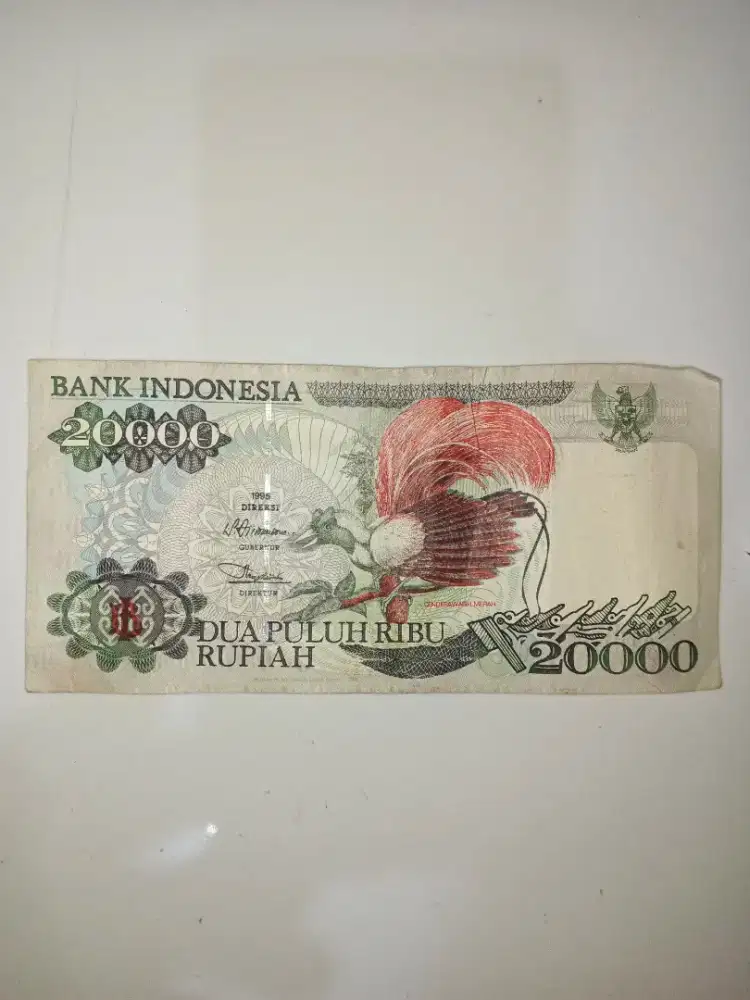 Uang lama 20 ribu..1 lembar..