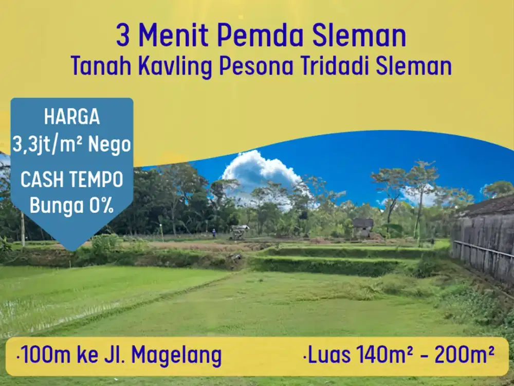 3 Menit Pemda Sleman Pesona Tridadi