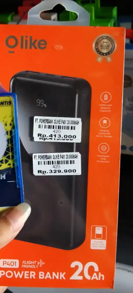 POWERBANK OLIKE P401 20.000MAH | ATLANTIS DAHSYAT