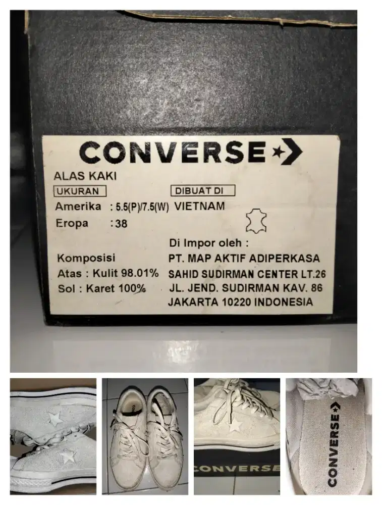 Converse White Bone