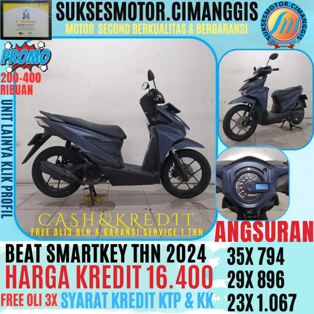 DP 600 BEAT SMARTKEY CASHBACK UPTO 700 RIBUAN FREE OLI 3BLN