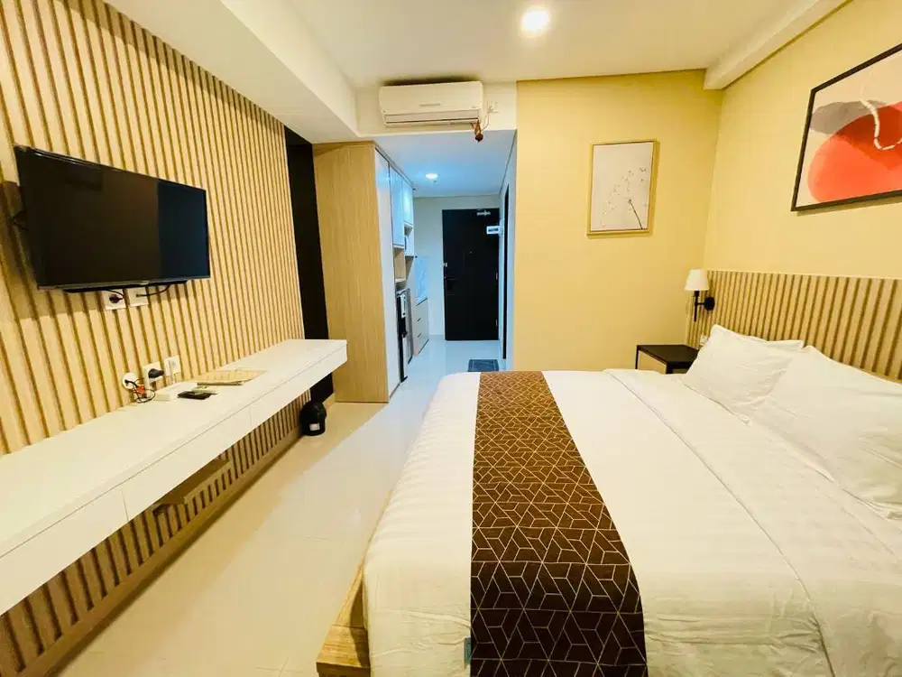 Apartemen Studio Fasilitas lengkap