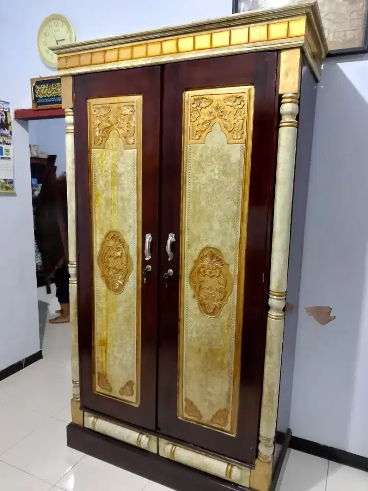 Lemari Pakaian 2pintu Motif Marmer