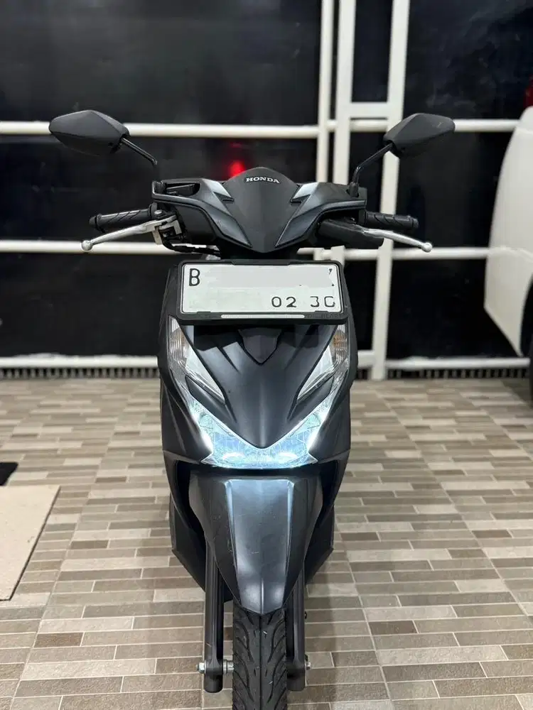 KM 70‼️ Honda Beat Deluxe Smartkey Bln 2 2025 NIK 2024 Hitam