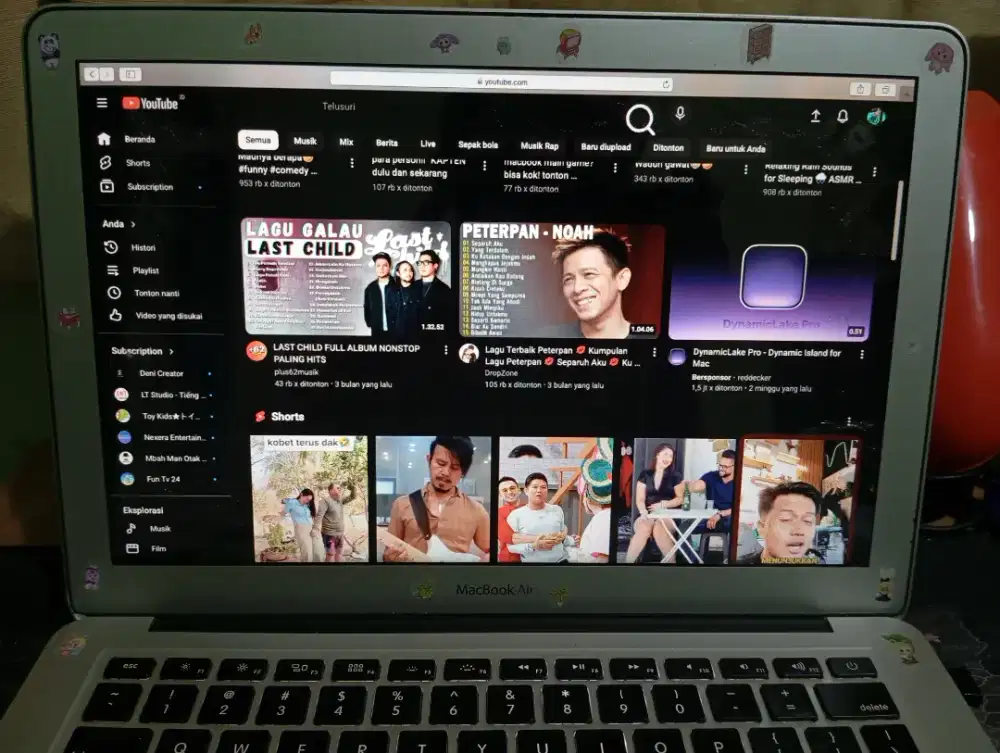 macbook air 2011 minus layar