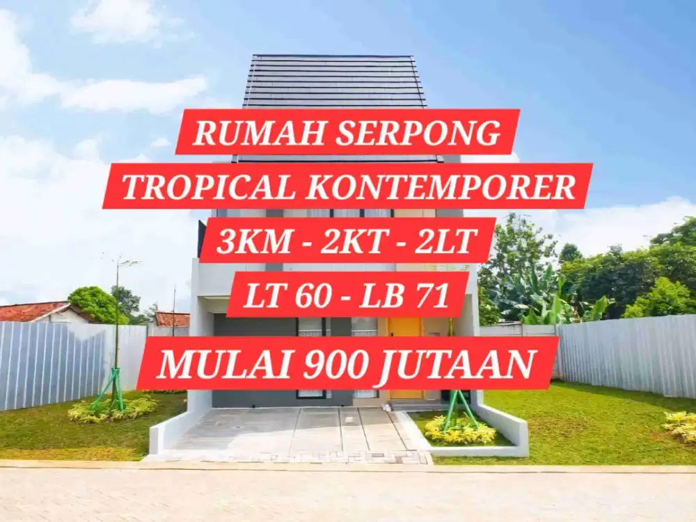 DIJUAL RUMAH DI SERPONG TANGERANG SELATAN