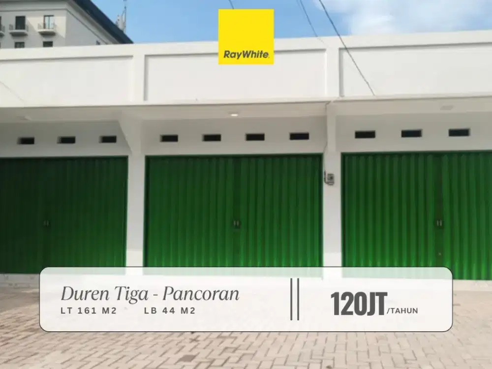 Disewa Ruko di Duren Tiga Pancoran Jaksel Cocok untuk Mini Market, Cafe, dst