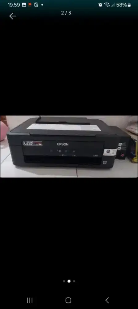 JUAL CPT PRINTER EPSON L210 NO MINUS