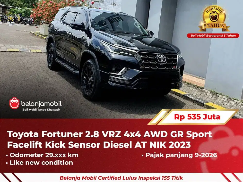 [ 4x4 ] Toyota Fortuner 2.8 VRZ AWD GR Sport Facelift Diesel 2023 2024