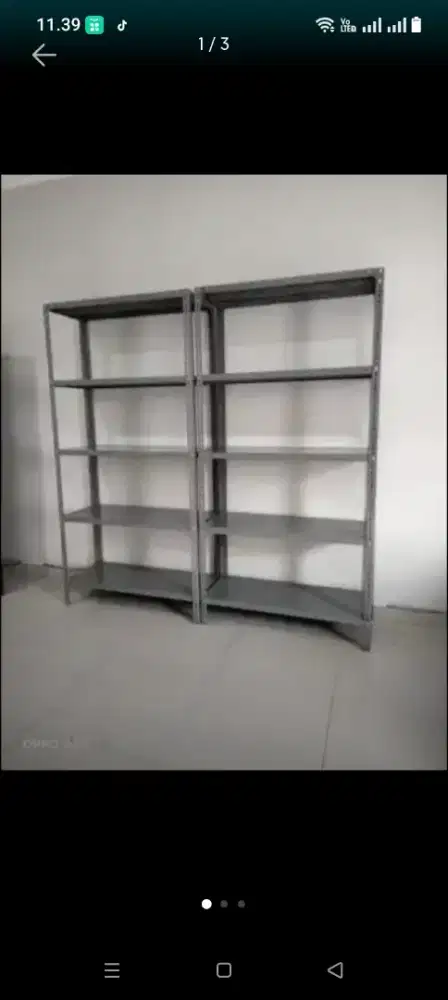 RAK BESI SIKU LUBANG SIAP KIRIM DAN COD