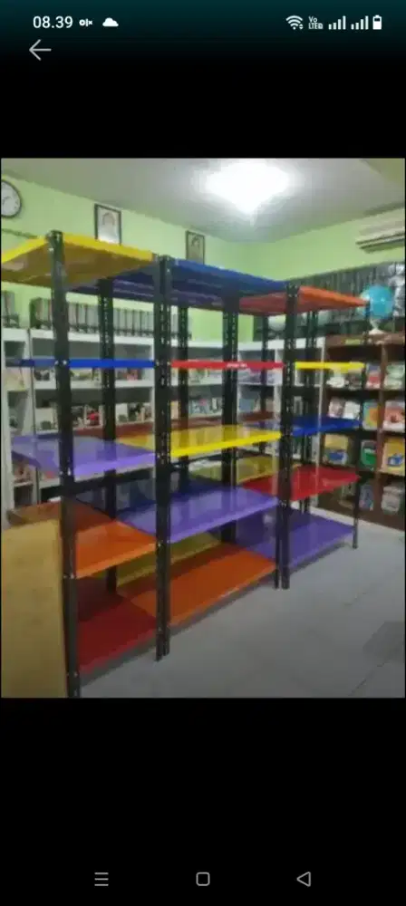 RAK BESI SIKU LUBANG SIAP KIRIM DAN COD