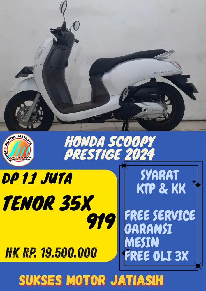 DP MURAH HONDA SCOOPY PRESTIGE 2024 BISA CASH/KREDIT MENGGUNAKAN CC