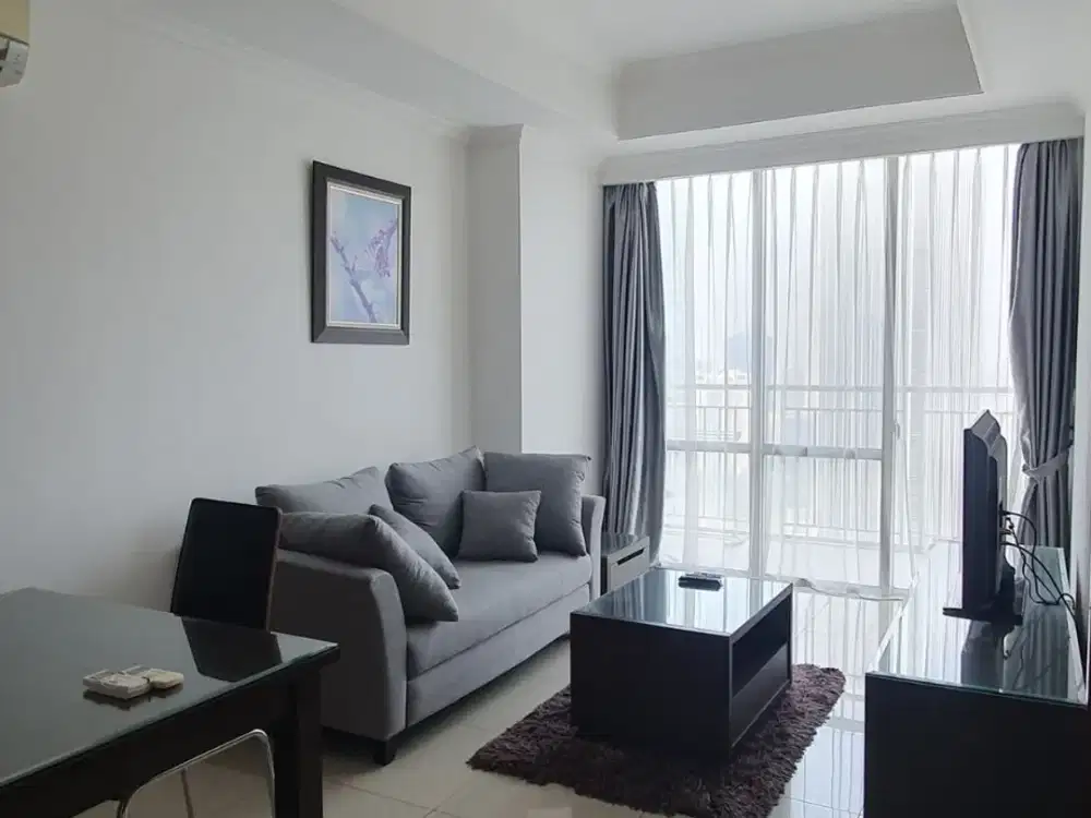 FOR RENT/SALE Apartment Denpasar Residence Kuningan City 1BR - Furnish Close to LRT MRT Busway Mall Ambasador Lotte Kokas