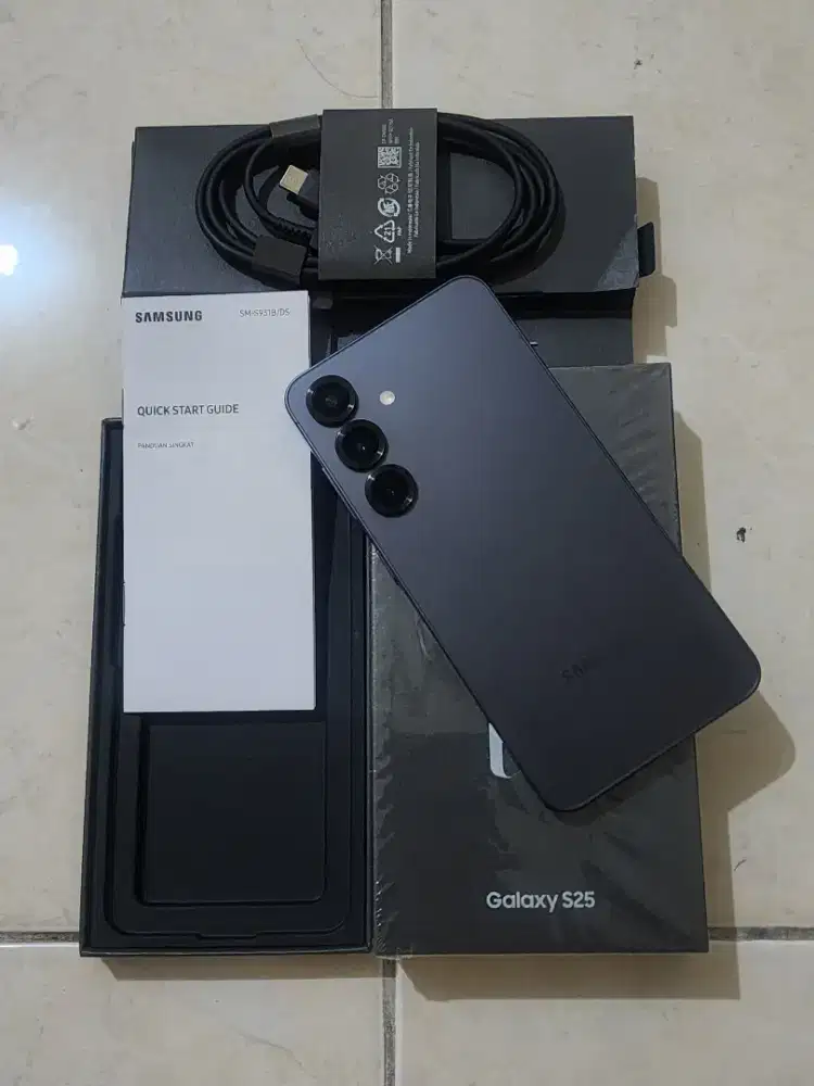 Samsung S25 5G 12/512Gb, warna Blue Black SEIN, kondisi 99,9% Sempurna