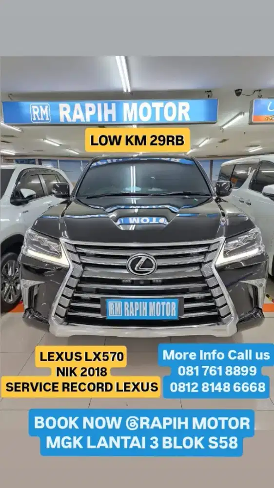 LEXUS LX 570 4X4 2018 Km 29rb Hitam