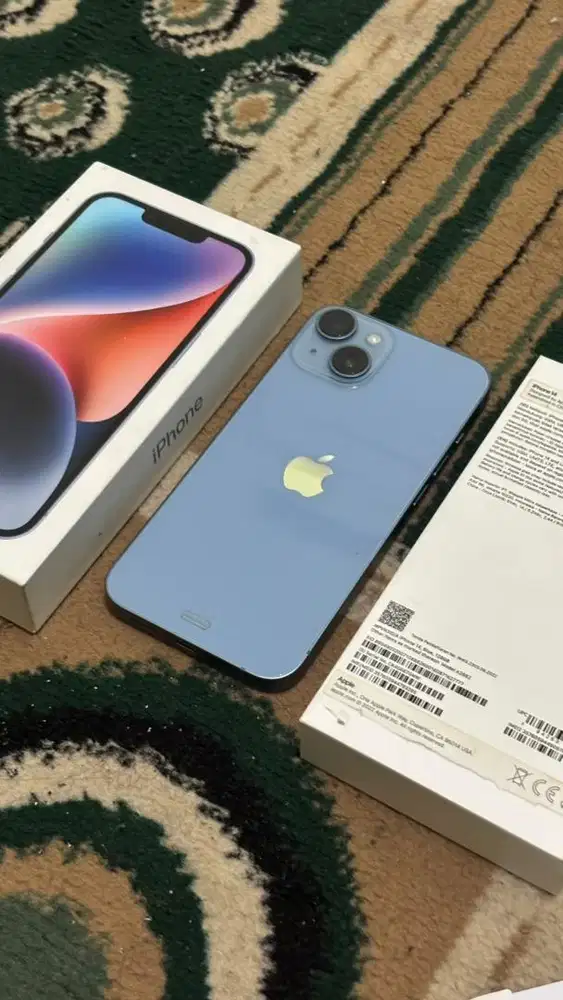 iPhone 14 128GB Blue Ex iBox Mulus Parah !!