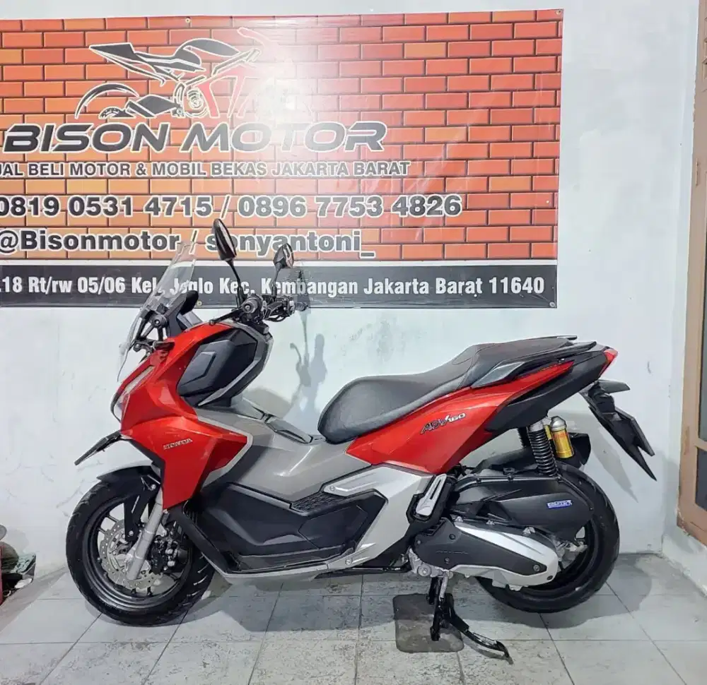 HONDA NEW ADV 160 CBS ISS KEYLESS TAHUN 2022 ISTIMEWA MERAH GLOSSY