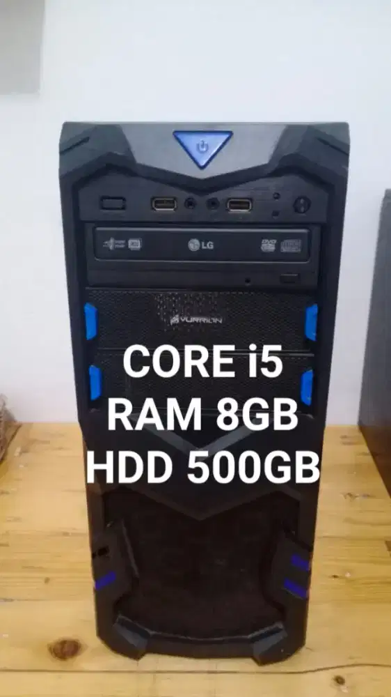 CPU Core i5 gen 3 Ram 8GB HDD 250GB