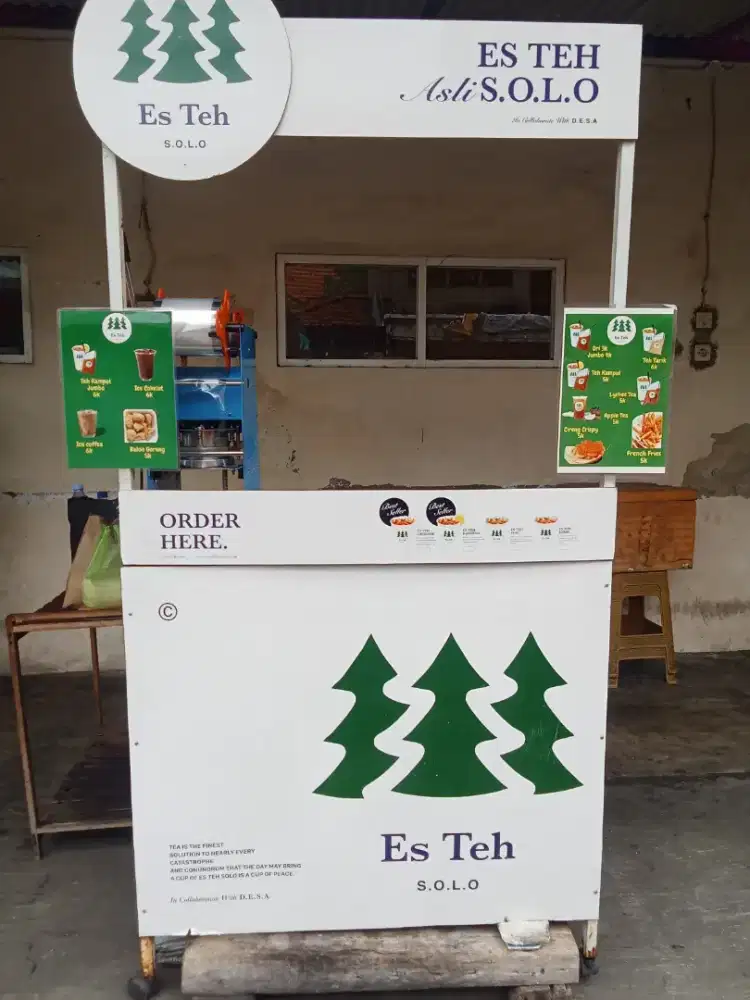 Dijual gerobak bekas esteh solo