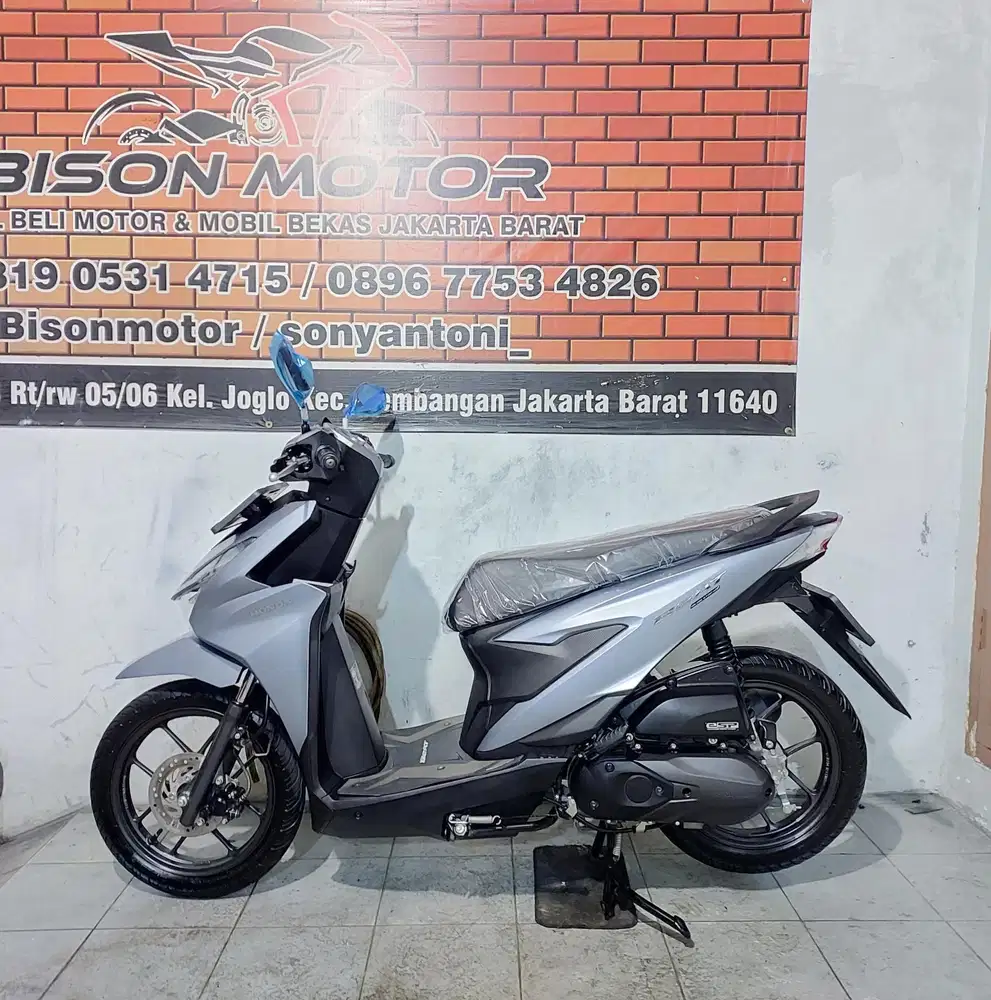 HONDA NEW BEAT DELUXE CBS ISS LED KUNCI TAHUN 2025 ISTIMEWA SILVER