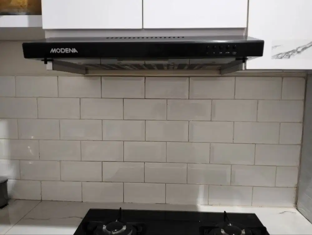 Kompor tanam + cooker hood modena