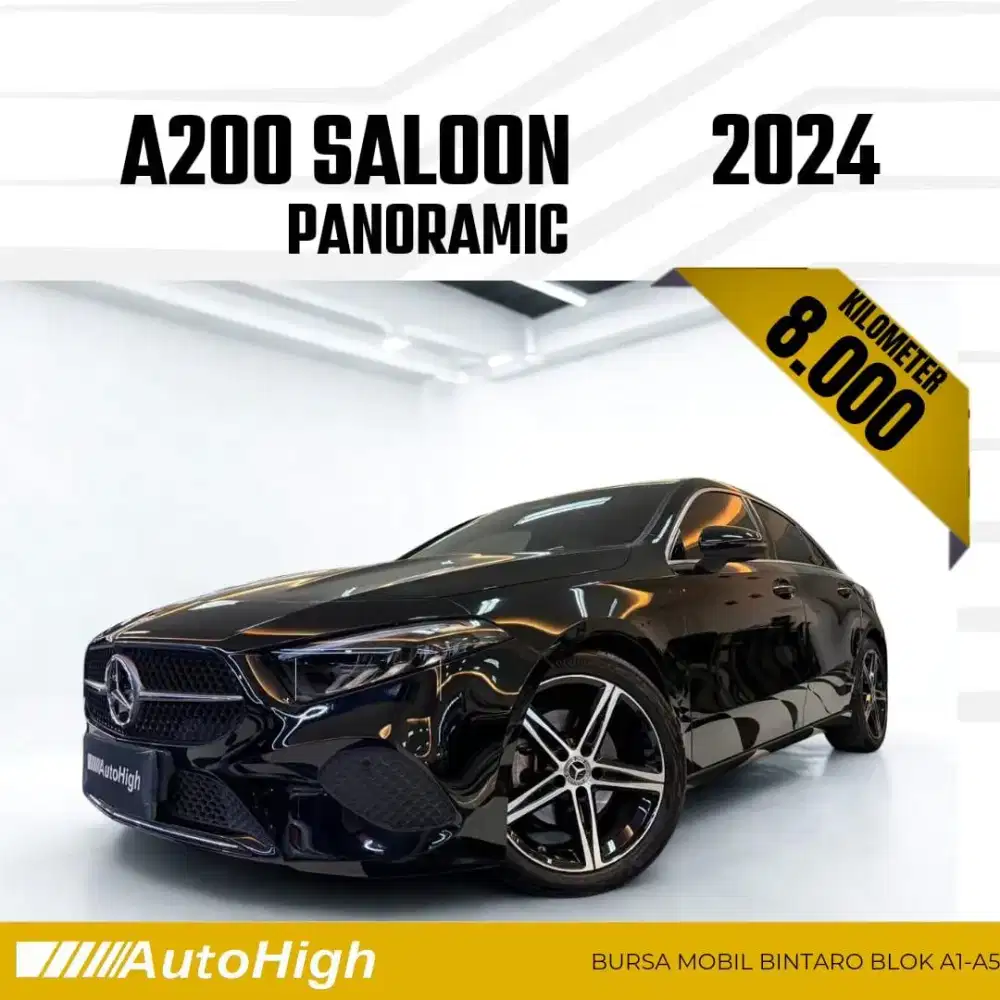 DP10% [Km8.000] A200 Sunroof 2024 Black Reg 2025 #AUTOHIGH