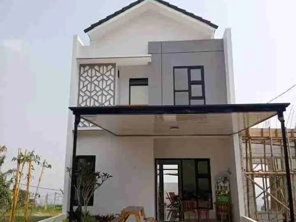 hunian 2 lantai siap bangun free design spek bata merah di ciwastra