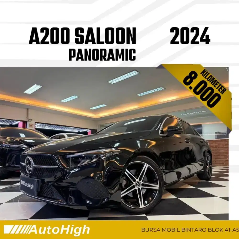 DP10% [Km8.000] A200 Sunroof 2024 Black Reg 2025 #AUTOHIGH