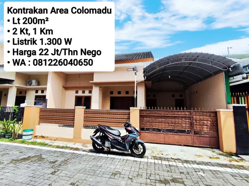 Sewa Rumah Area Coloamadu Dekat ALANA, Manahan, Fajar Indah, Soto Sawah, UMS