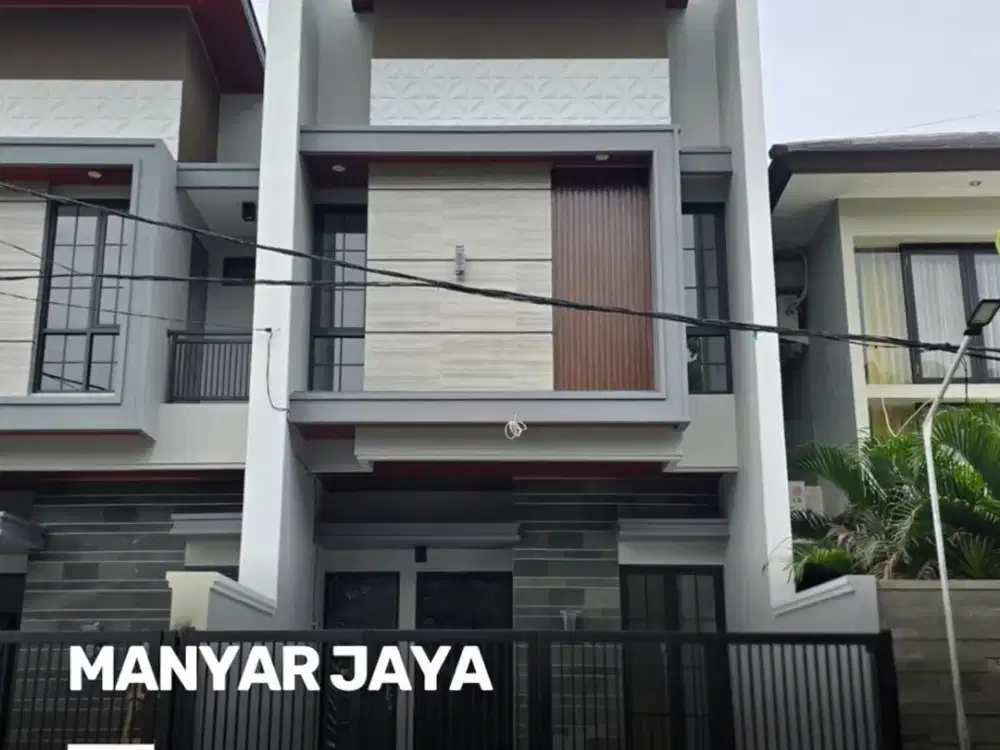 Rumah Manyar Jaya NEW MINIMALIS ROW 4 MOBIL