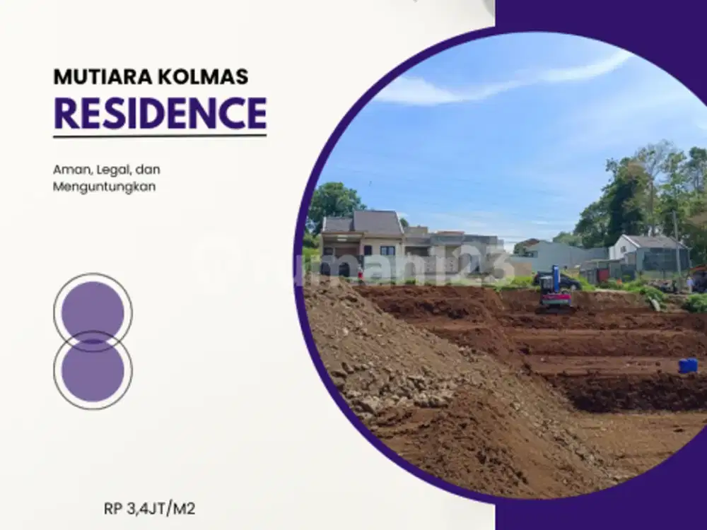 Potensi Kenaikan Harga Tinggi! Kavling Kolmas Dekat Akses Tol, Investasi Cerdas Akhir Tahun