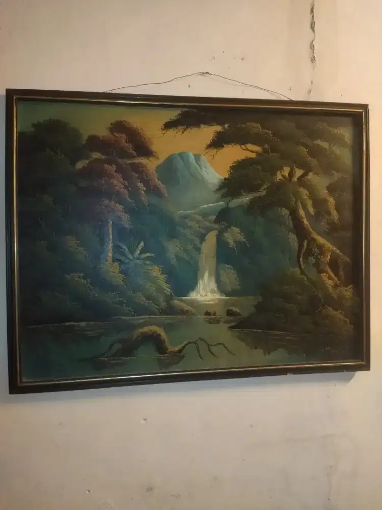 Lukisan pemandangan karya Raka