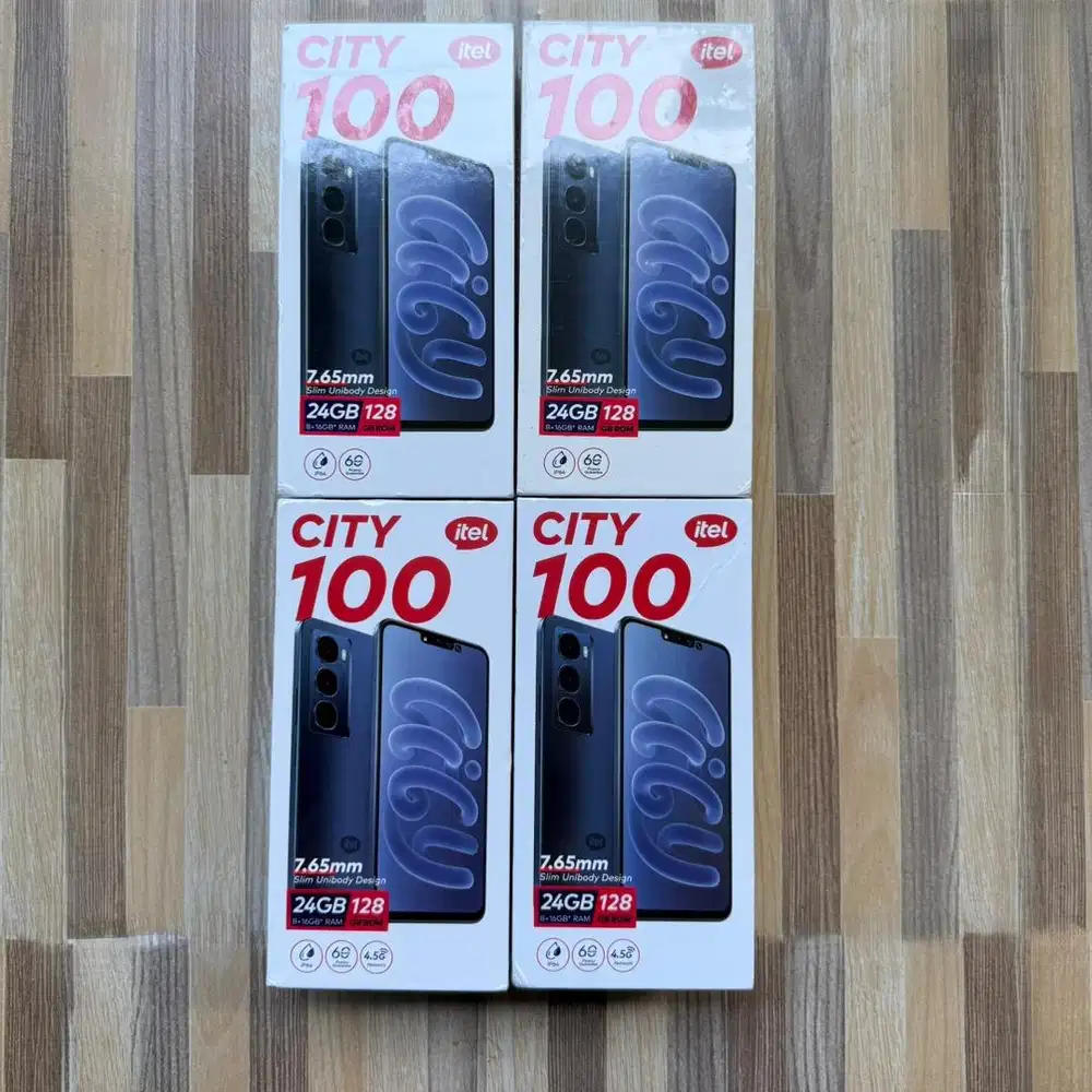 Itel city 100 8/128 New segel