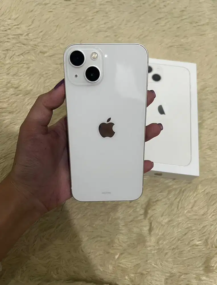 iPhone 13 128gb Starlight Garansi Resmi iBox Fullset Nominus