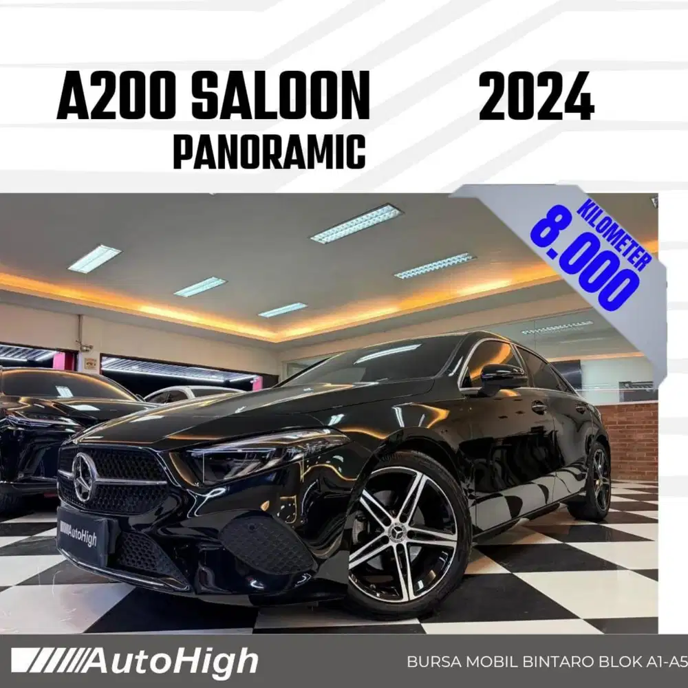 DP10% [Km8.000] A200 Sunroof Sedan 2024 Black Reg 2025 #AUTOHIGH