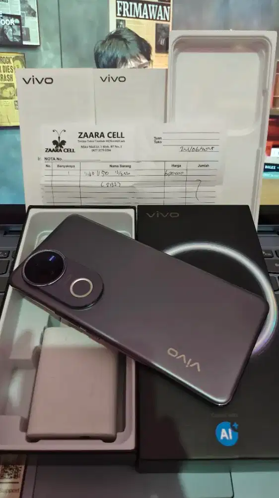 Vivo V50 5G 12/256GB Fullset LikeNew Garansi Resmi