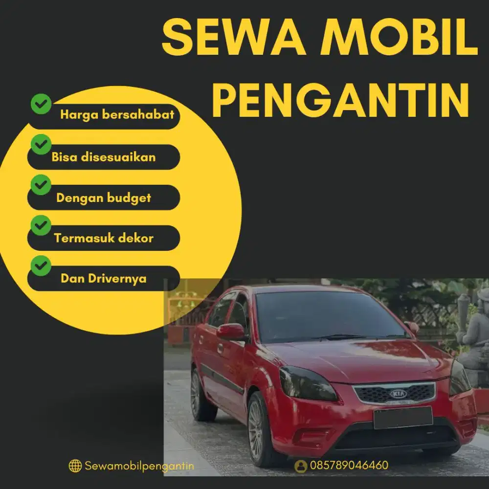 Sewa mobil pengantin harga menyesuaikan budget