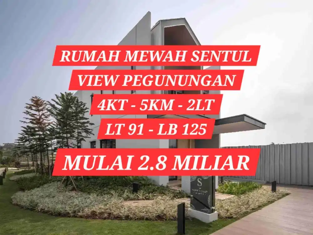 RUMAH MEWAH DIJUAL DI SENTUL CITY BABAKAN MADANG BOGOR