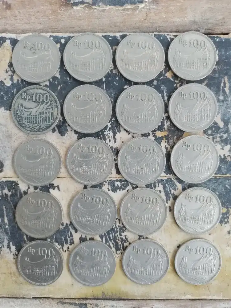 Koin 100 tebal rumah gadang  20 pcs