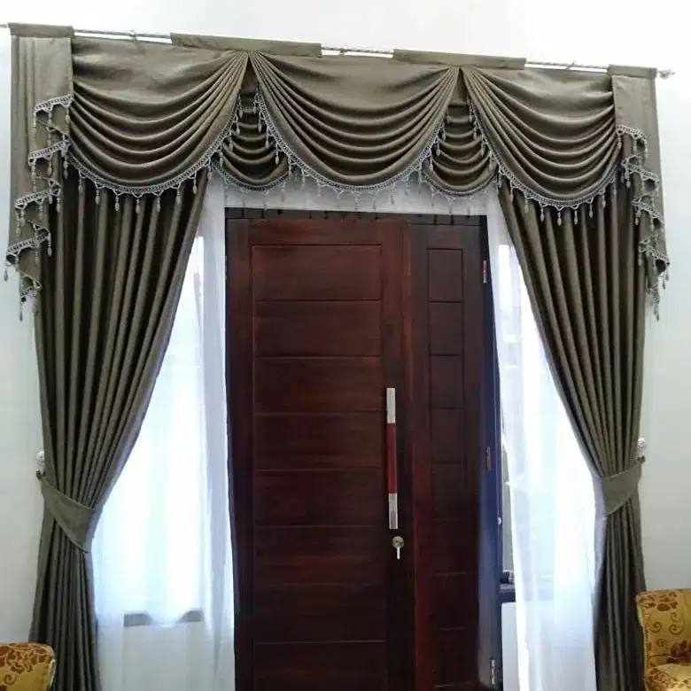 Menjual Gorden Blackout Pasang Skat Klinik Hordeng Gordyn Vitrase