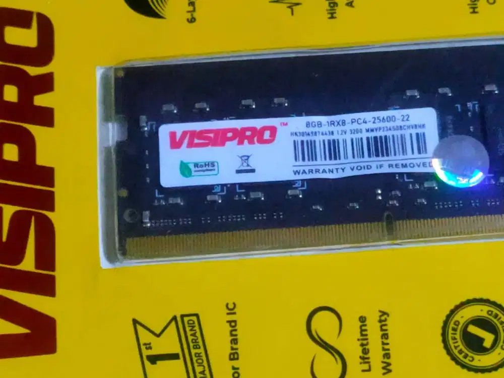 RAM VISPRO 8gb DDR4 25600/PC 3200MHZ Lifetime warranty