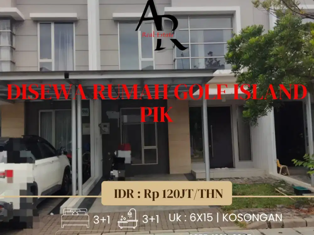 Disewakan cepat rumah golf island pik