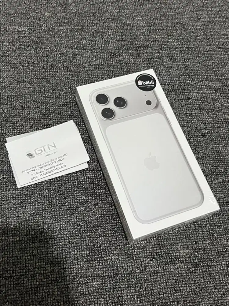 Iphone 17 pro max 256GB silver resmi BliBli brand New bisa TT