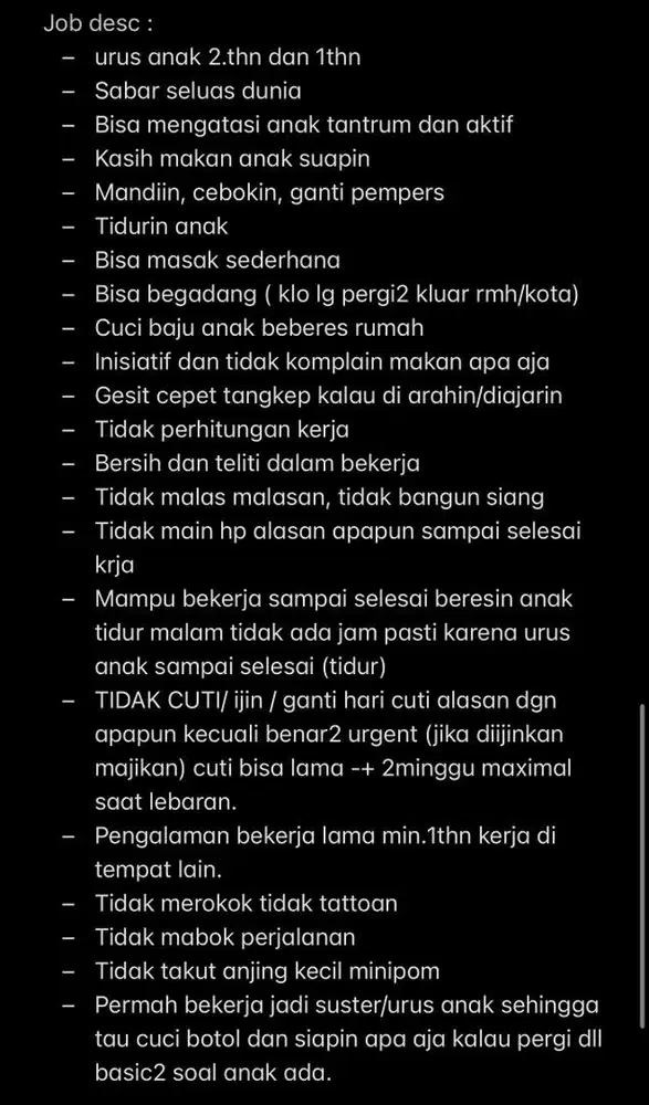 Art beberes & momong anak 2 (inap)