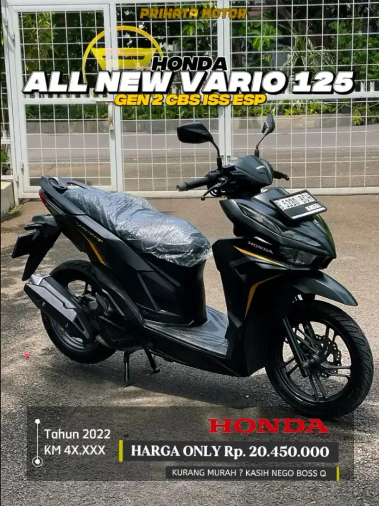 Honda ALL NEW VARIO 125 GEN 2 CBS ISS ESP 2022