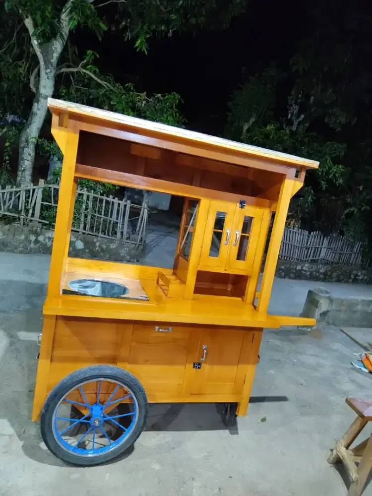 Gerobak Angkringan Bakso Mie Ayam PeceL Bubur Sate Martabak Ronde dlL