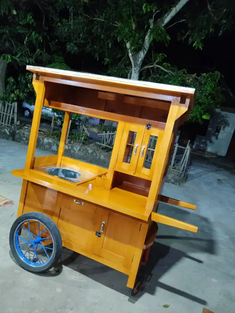 Gerobak Angkringan Bakso Mie Ayam PeceL Bubur Sate Martabak Ronde dlL